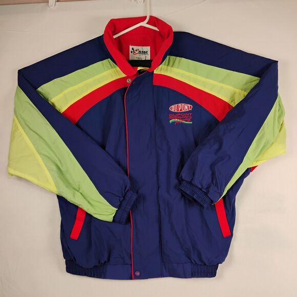 VTG NASCAR Jeff Gordon DuPont Racing Chase Authentics LS Jacket Mens L USA Made - Picture 1 of 11